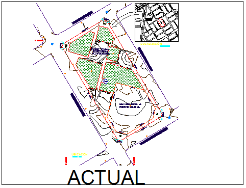 Divine mercy public garden landscaping and site plan details dwg file