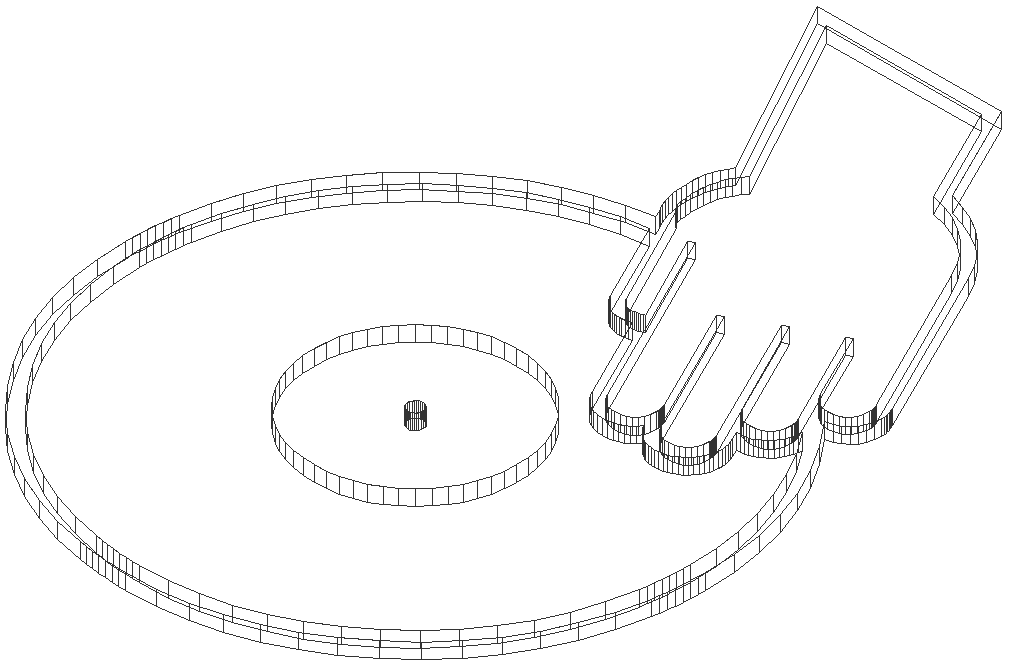 Dj cd player 3d art design dxf autocad drawing .