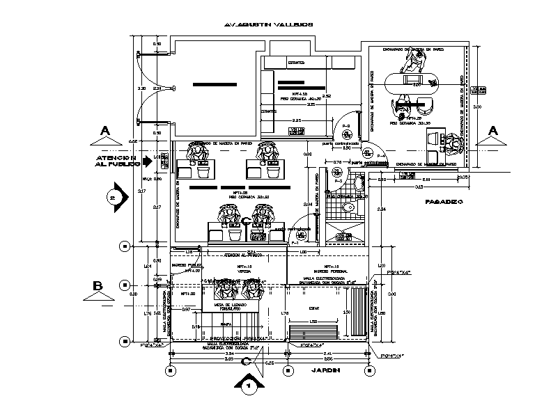 Documentary office plan is given in this Autocad drawing model. Download now.