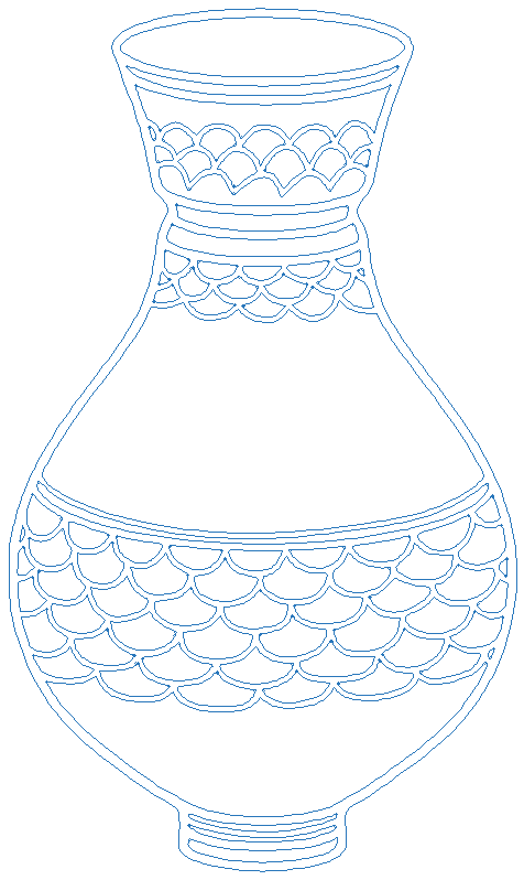 Doodle vase design DWG AutoCAD drawing