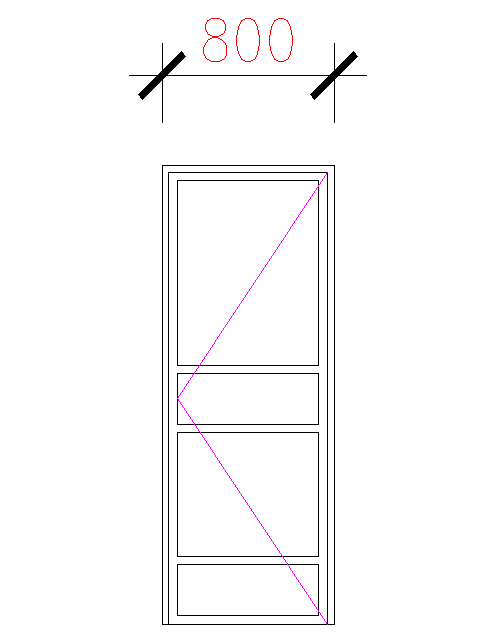 Door Block Elevation Design