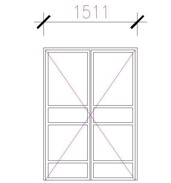 Door Block Simple Look Elevation block