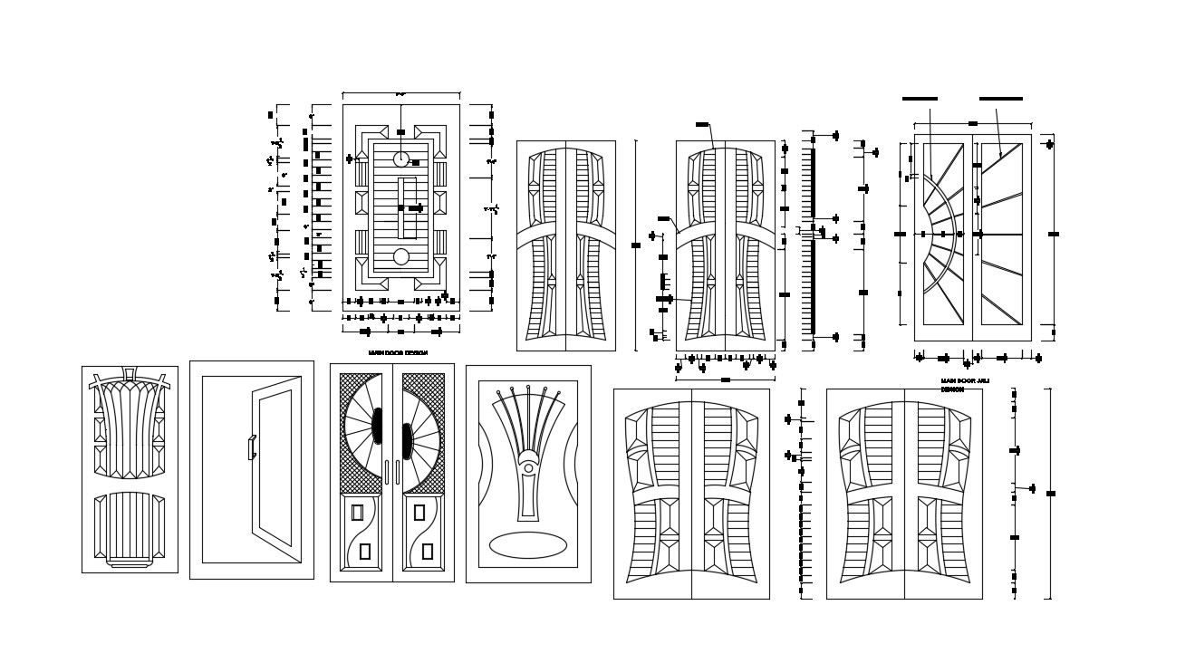 Door Elevation DWG File Download