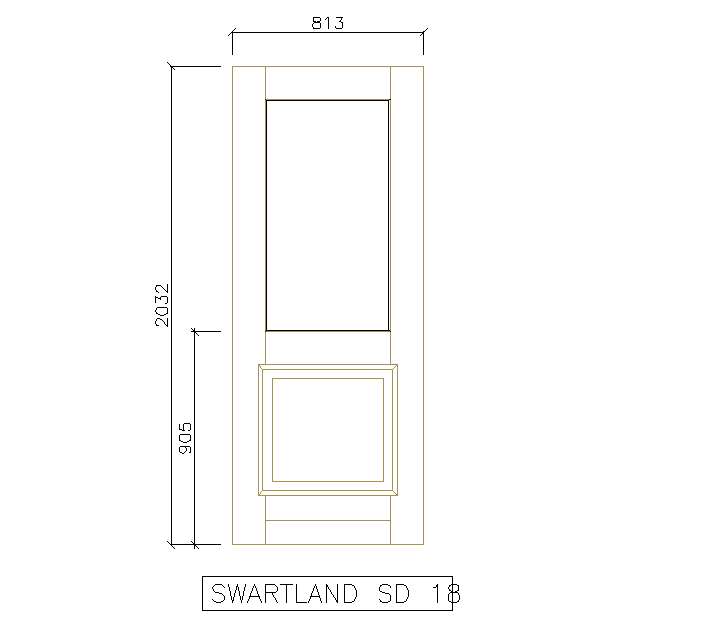Door Elevation Different type of Block