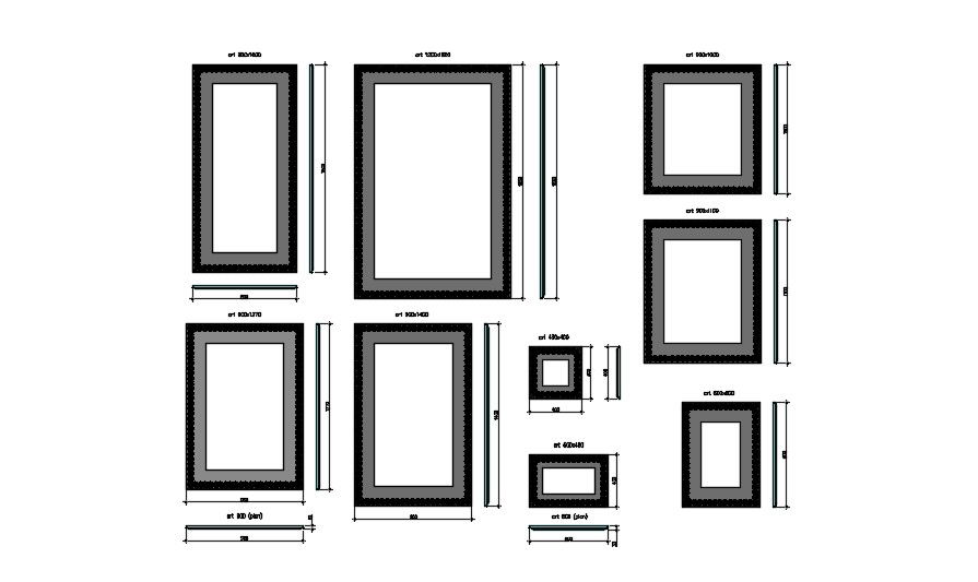 Door Frame Detail In DWG File