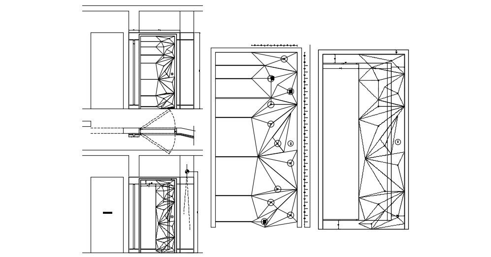 Door Plan and Elevation AutoCAD Drawing