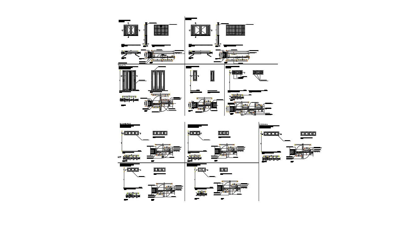 Door Window Details In AutoCAD File