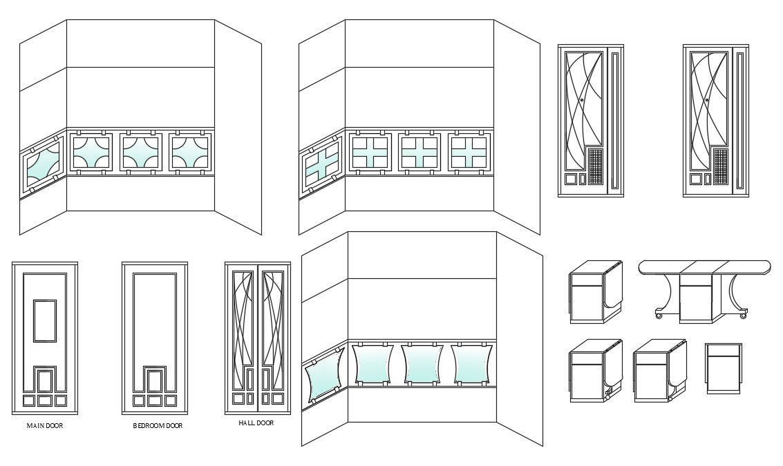 Door & Furniture CAD Blocks | AutoCAD Design Set