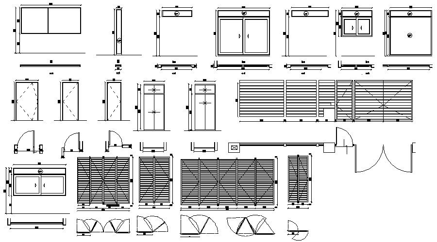 Door and Window AutoCAD Blocks