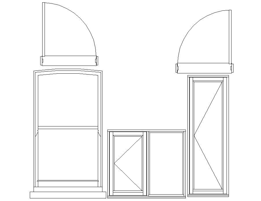 Door and window CAD blocks
