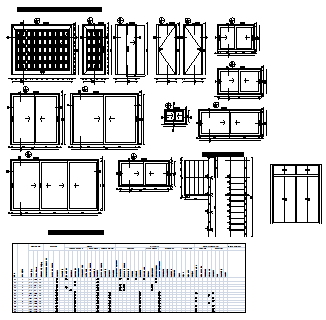 Door and window detail design drawing
