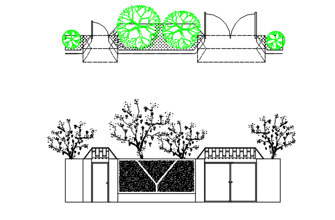 Door and window elevation detail dwg file