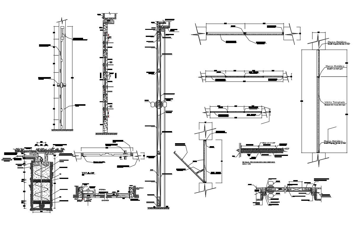 Door and window plan of the hospital in dwg file 