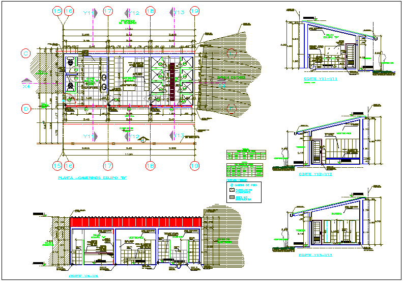 Door & window view, its schedule for collage stadium area dwg file