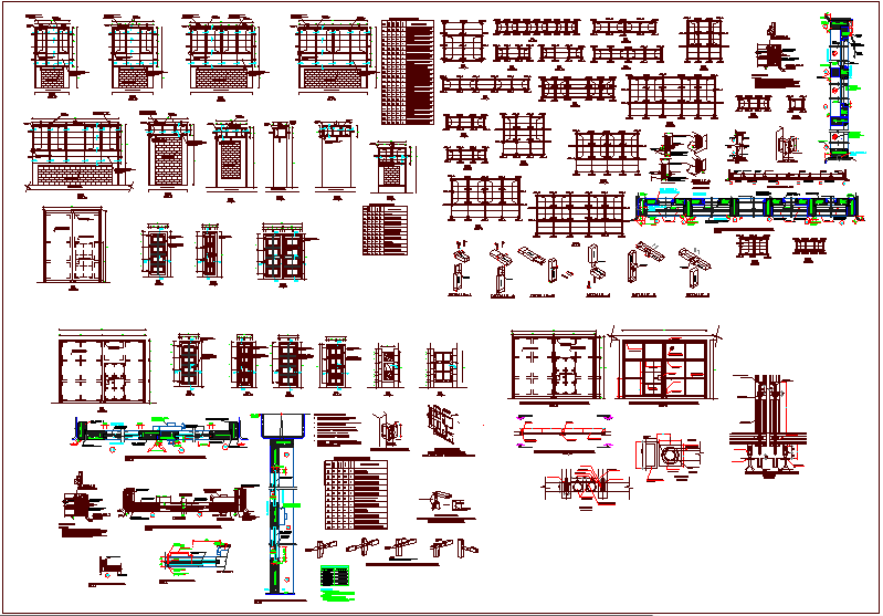 Door design view with detail
