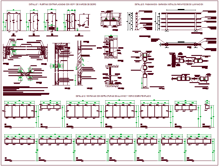Door design with carpentry detail