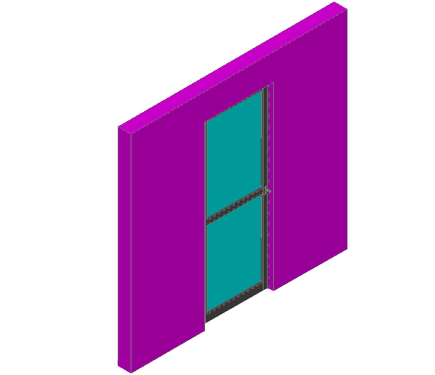 Door design with material of aluminum and glass