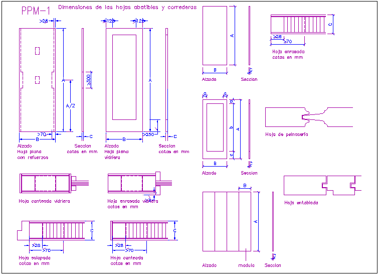 Door design with stained glass window design dwg file