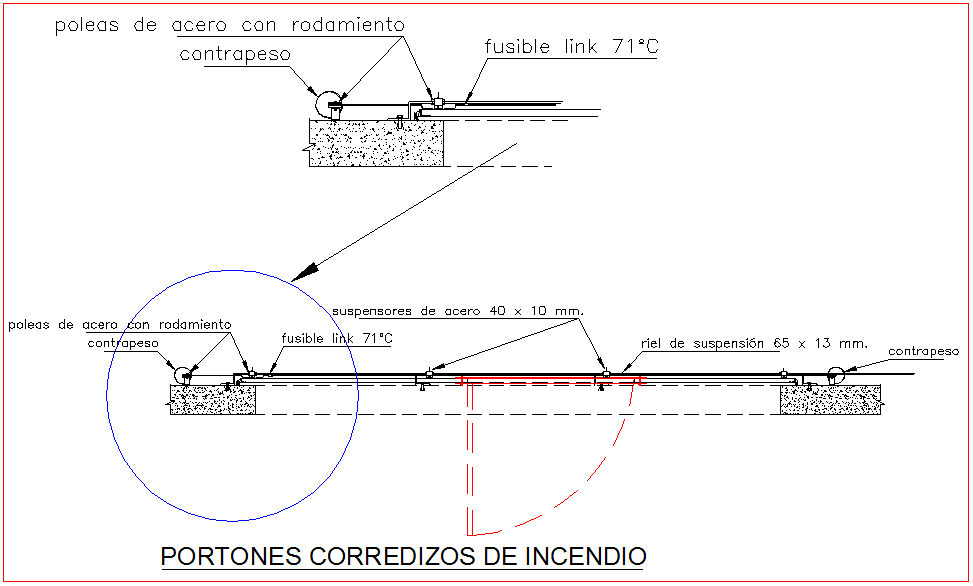 Door design with view of fire slides