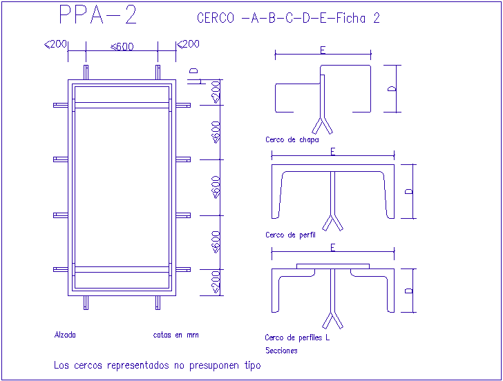 Door design with view of sheet metal fence dwg file
