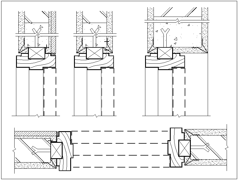 Door detail dwg file