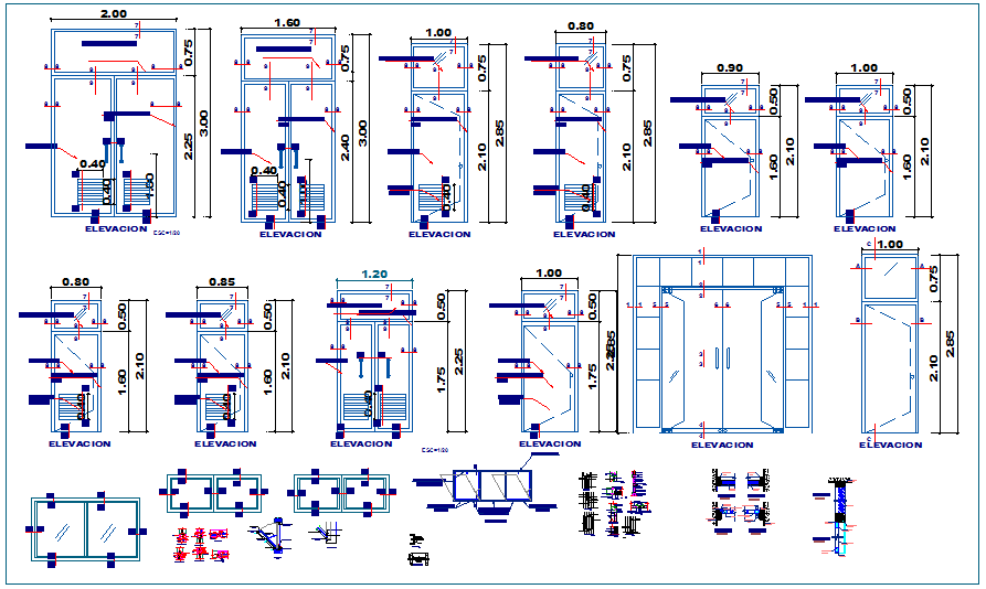 Door detail dwg file