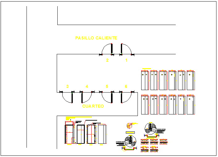 Door detail view dwg file