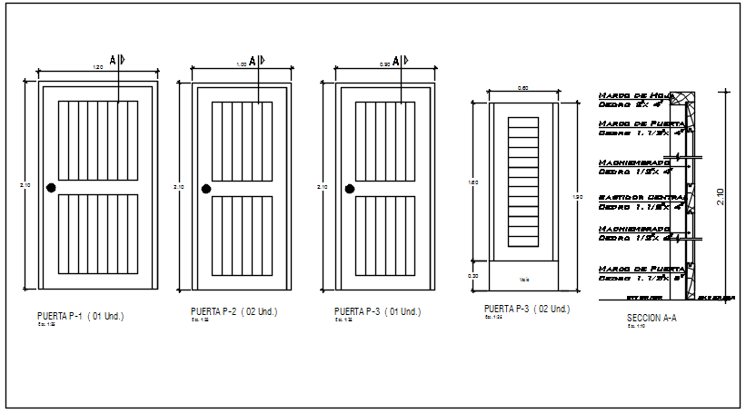 Door framing plan and window framing plan elevation detail dwg file