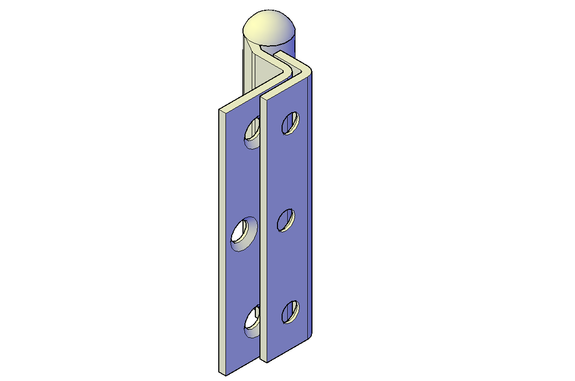 Door hinge plan detail dwg file.