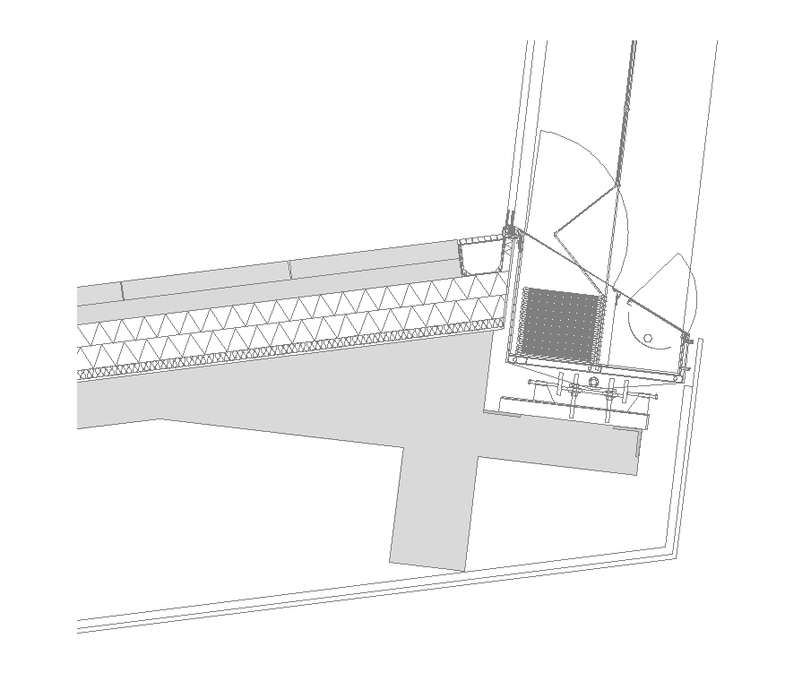 Door structure detail sectional plan layout 2d view dwg file