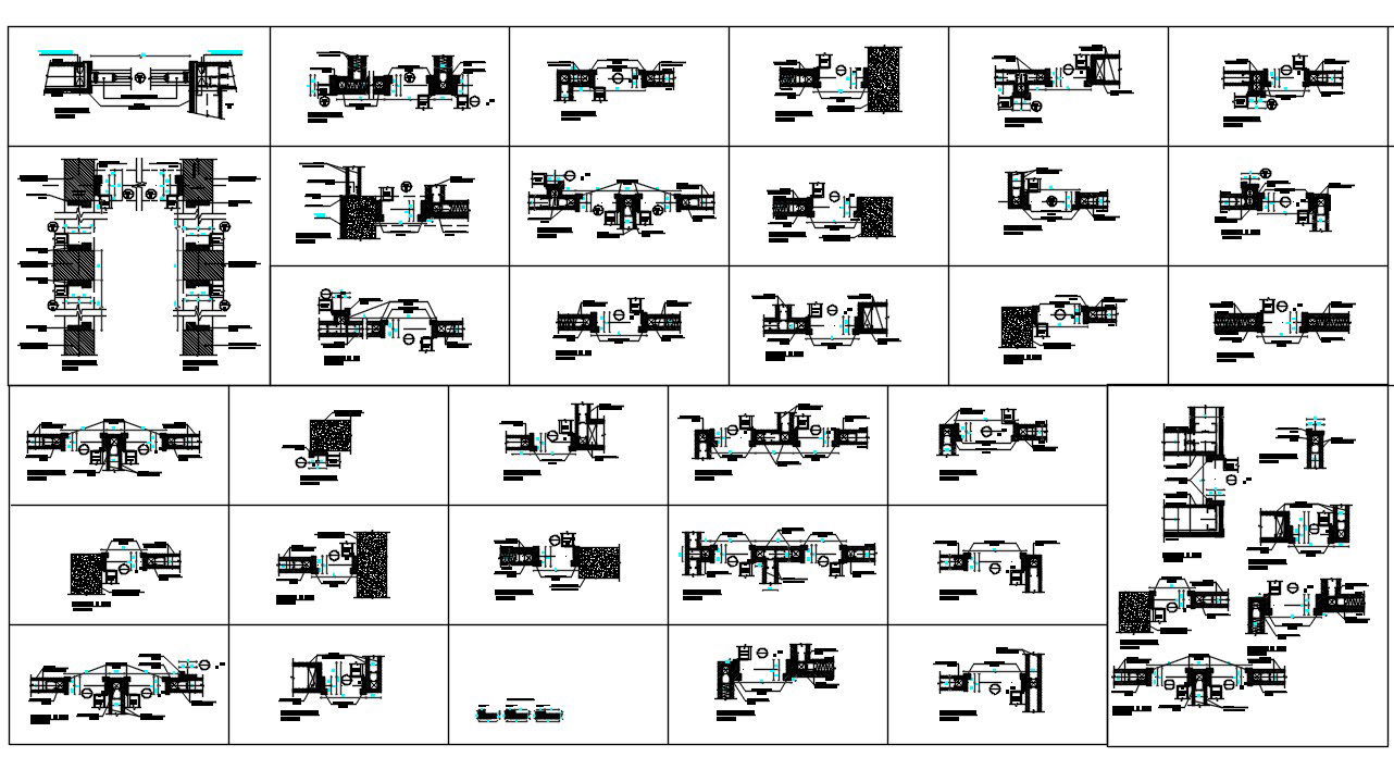 Door Frame Plan Drawing CAD Blocks Free Download