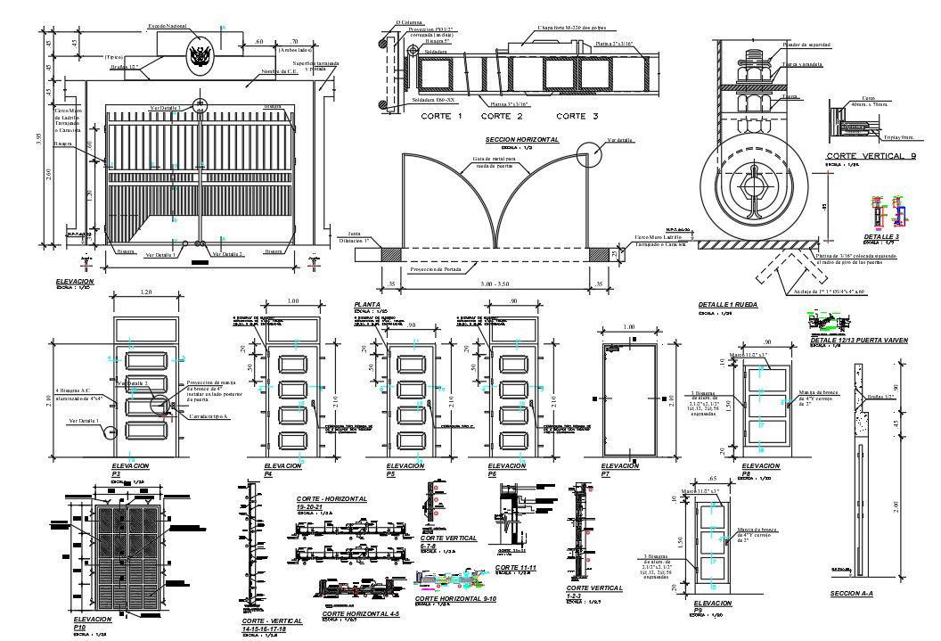Door Plan And Elevation Drawing Free CAD Blocks