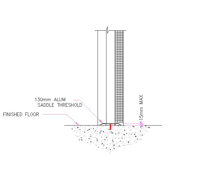 Door Sill and Threshold DWG Detail | Plan And Design