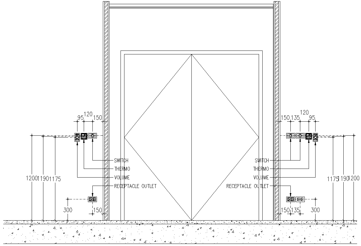 Door Technical Plan Drawing Details AutoCAD DWG Download 