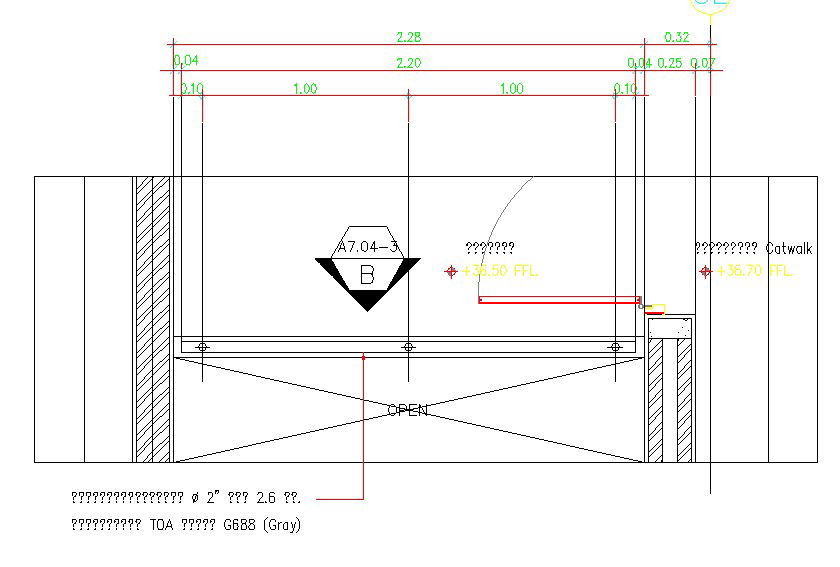 Door and wall cut section details are given in this AutoCAD DWG Drawing File. Download the free AutoCAD file now.