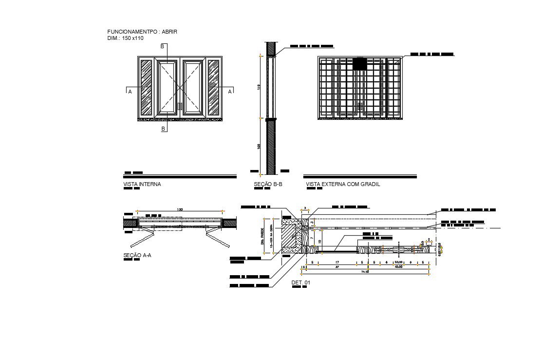 Doors And Window Details In AutoCAD File