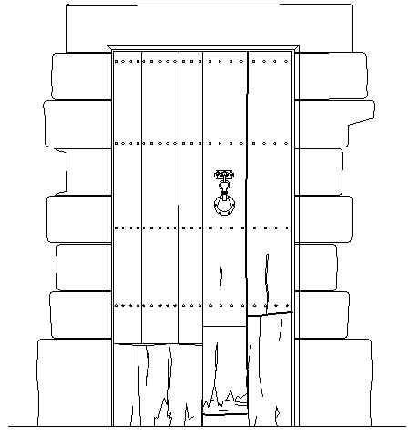 Doors Sample Architecture Layout dwg file