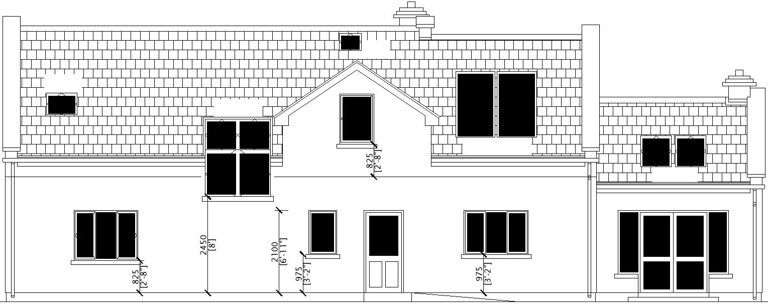 Doors and window Details in exterior elevation in AutoCAD drawings, dwg files.