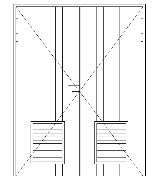 Double Side Door Block Detail