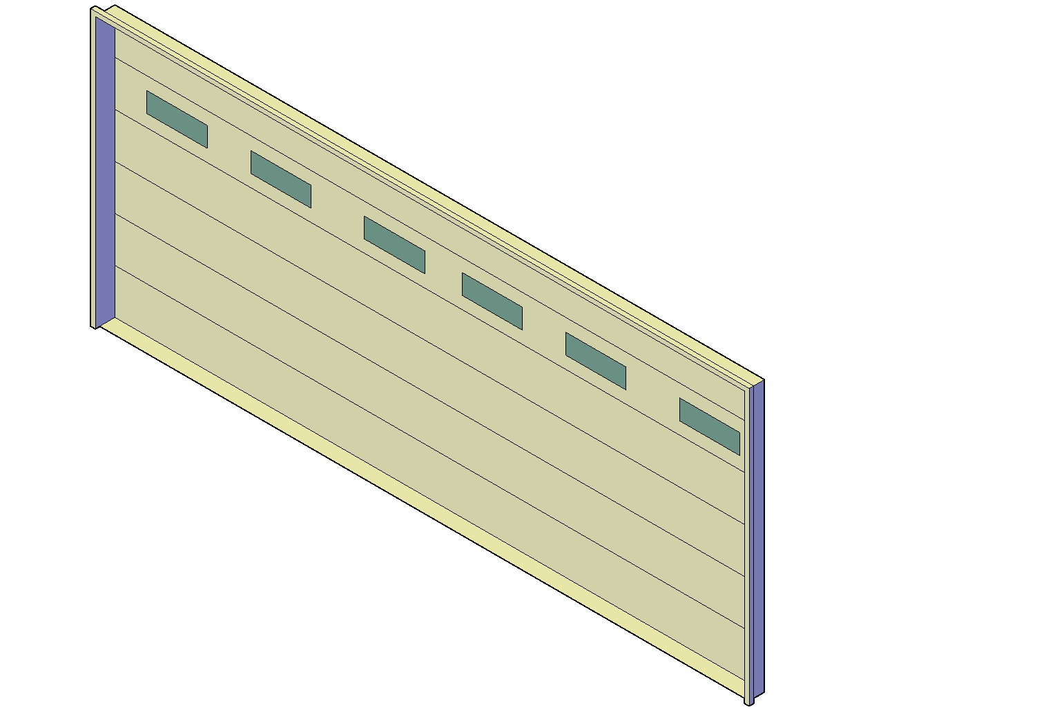 Double garbage door plan detail dwg file.