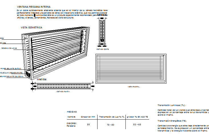Double glazed window installation details dwg file