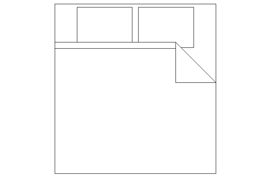 Double Bed DWG CAD Block for AutoCAD Interior Design