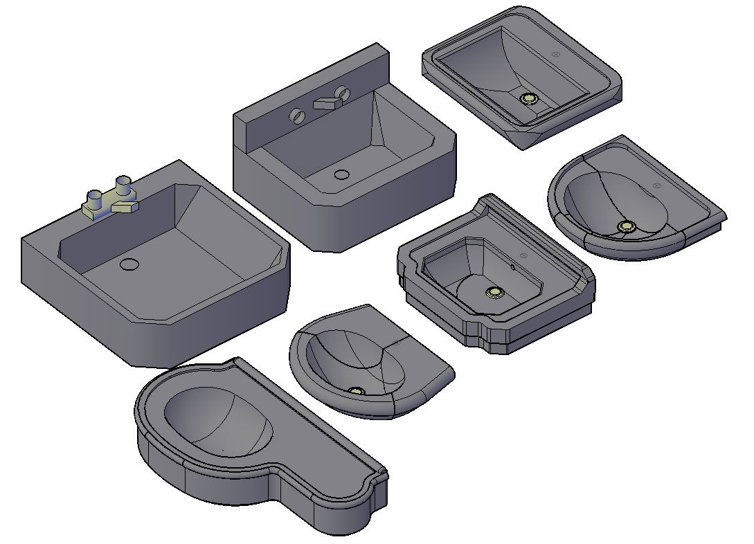 Download 3D Drawing Of Basin With Tap Rendered In 3D MAX file