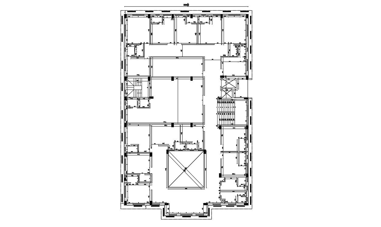 Download Building Working Plan CAD Drawing