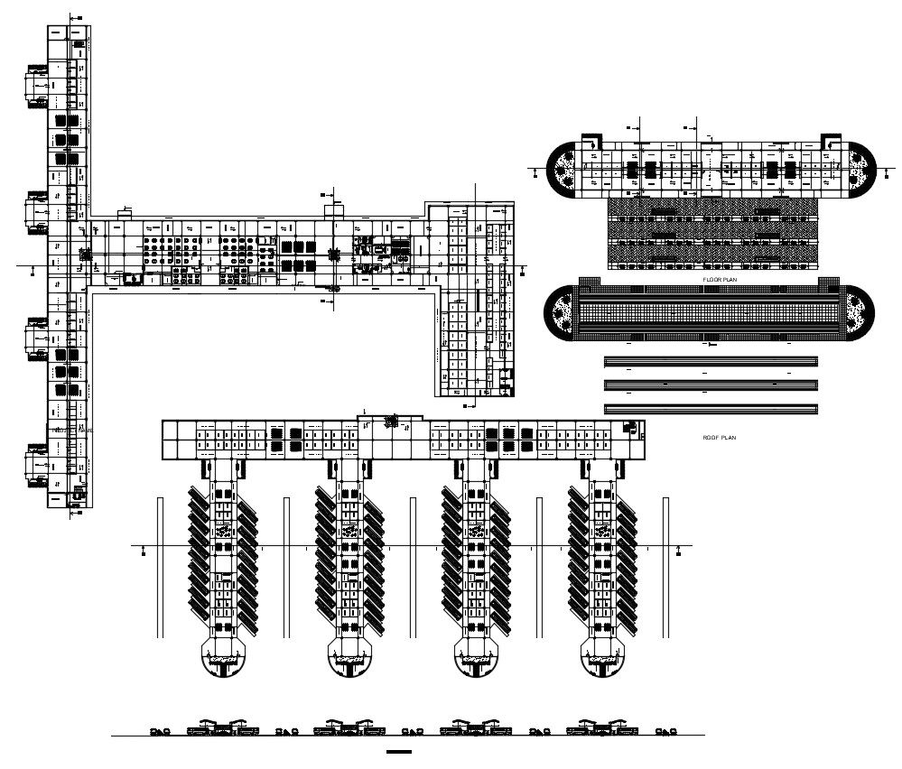 Bus Terminal Architecture DWG CAD Drawing AutoCAD File Layout Plan