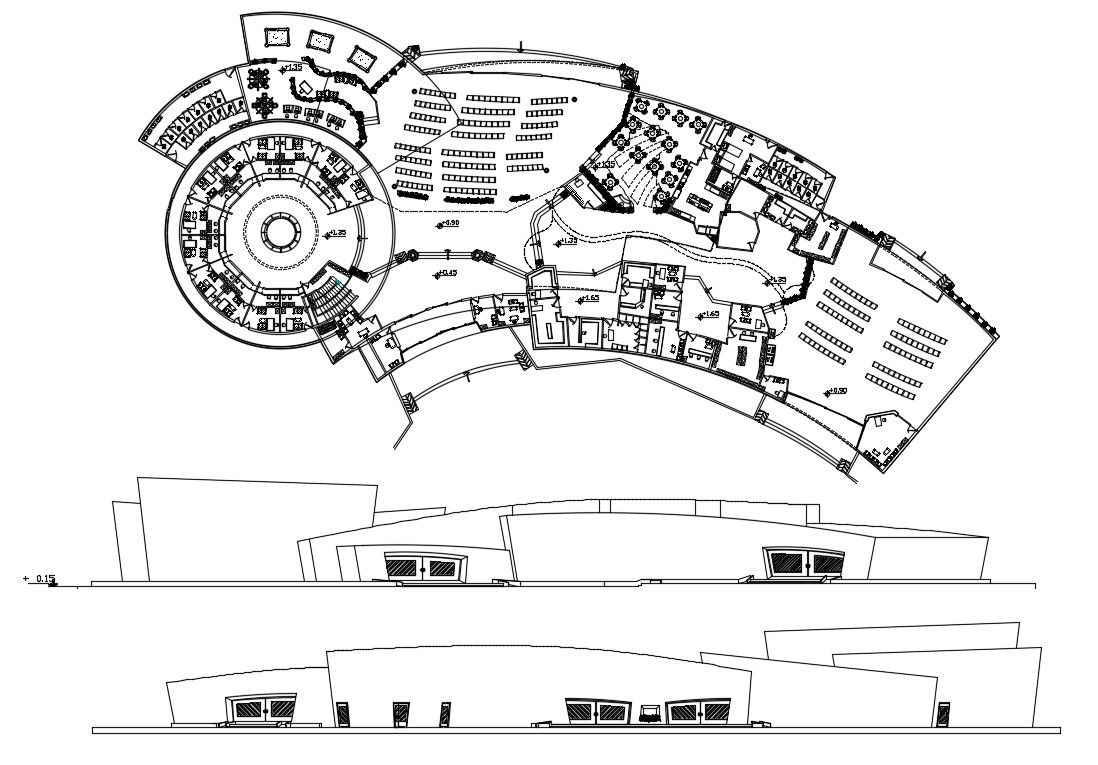 Download Commerce Building CAD Drawing