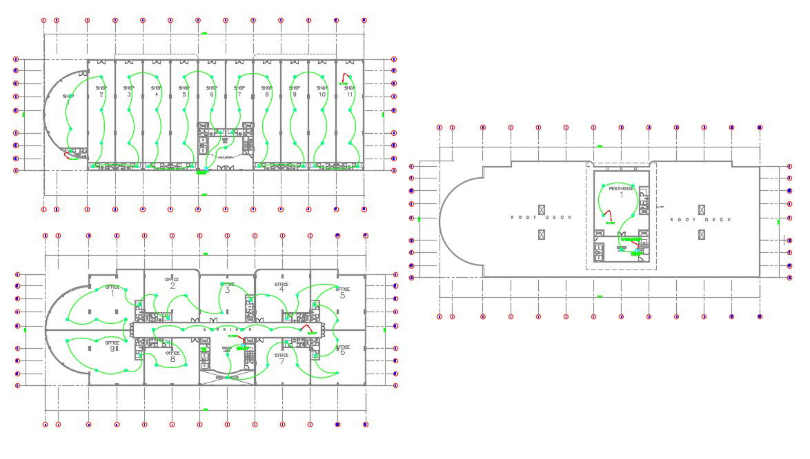 Download Electrical Wringing Floor Layout Plan AutoCAD File