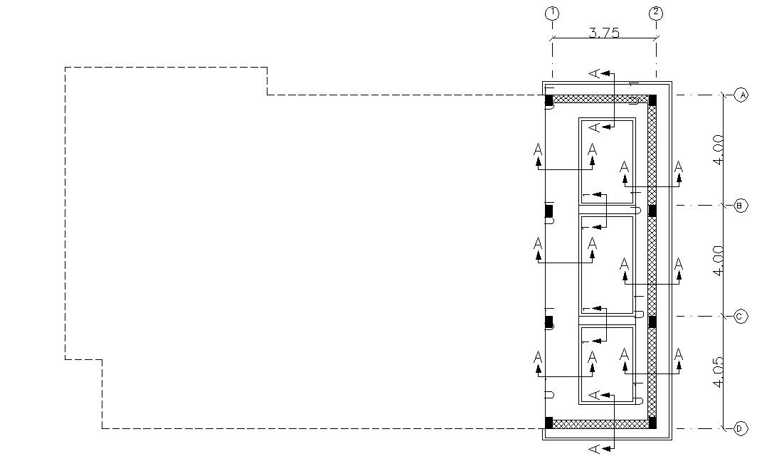 Download Free Building Column Design CAD Drawing