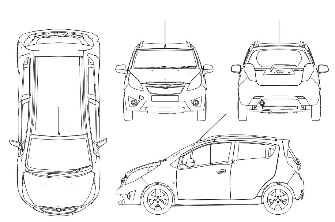 Download Free Car CAD Block In DWG File