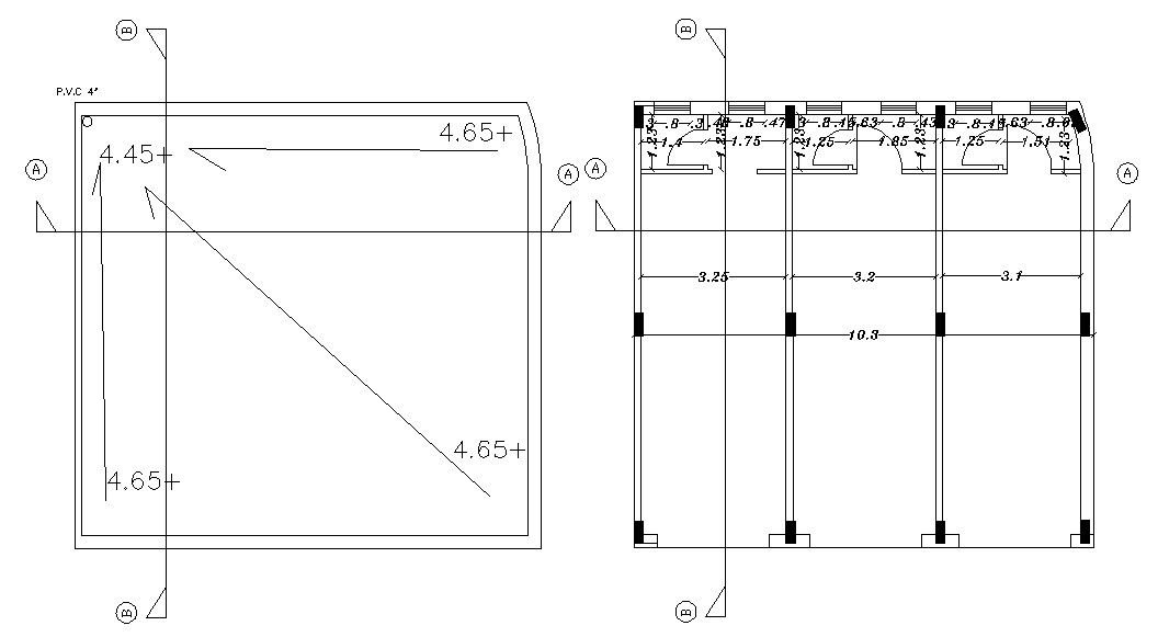 Download Free Column Layout plan With Terrace Plan 